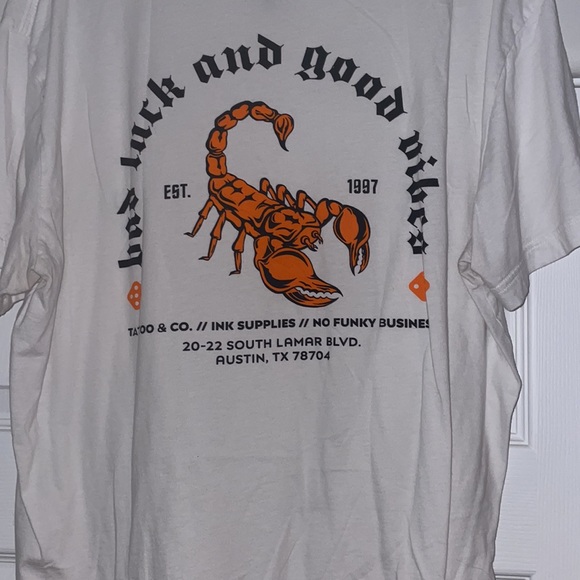 White Graphics Tee - Picture 2 of 5